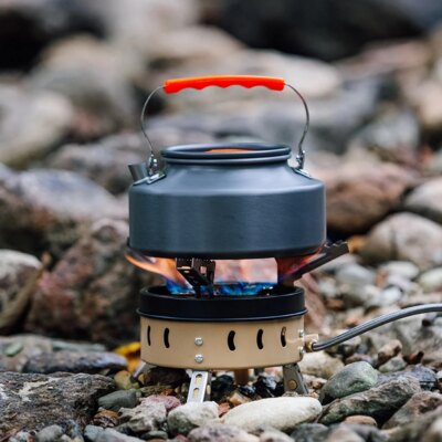 Brûleur de gaz de Camping 11000W, poêle à feu d'extérieur puissant, équipement de cuisine touristique pour voyages de survie
