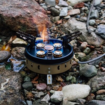 Brûleur de gaz de Camping 11000W, poêle à feu d'extérieur puissant, équipement de cuisine touristique pour voyages de survie