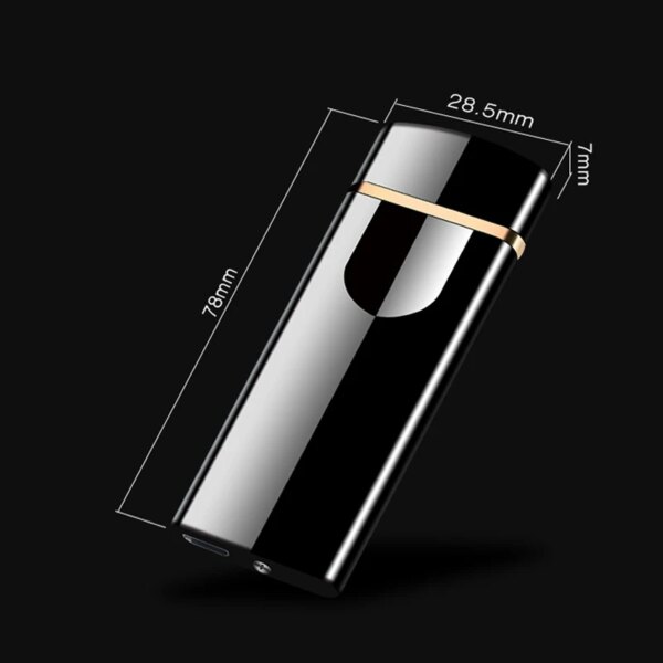 Briquet tactile aste USB, nouveau, coupe-vent, électronique, Laguna, accessoires de fumée, cadeau renard, 2023 – Image 6