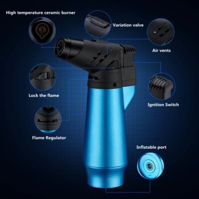 Allume-cigare gonflable au butane pour homme, lampe de poche Laguna, flamme coupe-vent, mode touristes, cadeau pour fumer, offre spéciale, nouveau