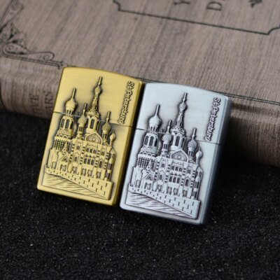 19182-16425a.jpg Briquet en métal gonflable de haute qualité pour hommes, briquet rétro à flamme ouverte, coupe-vent, cadeaux personnalisés Smok