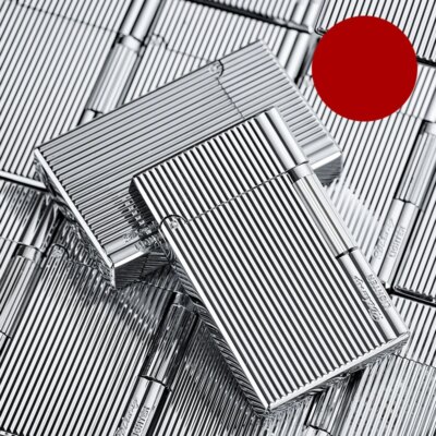 19188-47ae30.jpg Briquet carré à rayures en métal, briquet à gaz butane, roue créative, feu ouvert, bruyant, insolite, Laguna