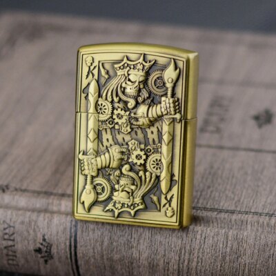 Briquet en métal gonflable de haute qualité pour hommes, briquet rétro à flamme ouverte, coupe-vent, cadeaux personnalisés Smok