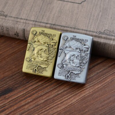 Briquet en métal gonflable de haute qualité pour hommes, briquet rétro à flamme ouverte, coupe-vent, cadeaux personnalisés Smok