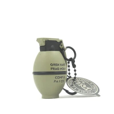 Briquet coupe-vent avec petite grenade, ZL818B, 819B, 820B, clé JOStraight Blast, moule militaire, petit pendentif cadeau