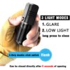 19364-01398e.jpg Mini Lampe de Poche Portable à 4 Cœurs P50 LED, Torche Rechargeable par USB, 3 Modes d'Éclairage Utilisés, Batterie 18650, Briquet Fox Militaire