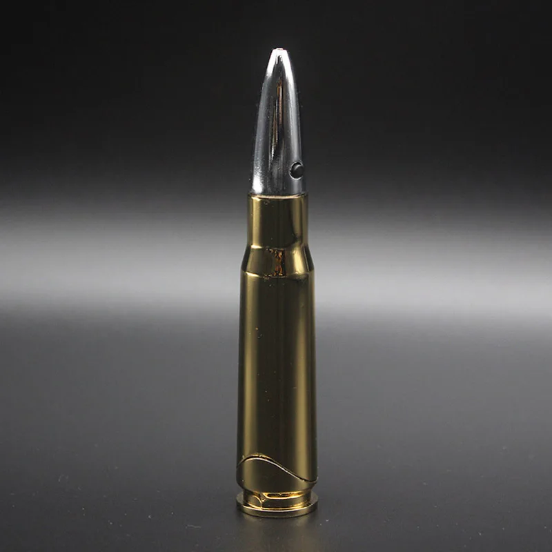 Briquet à Balle en Métal avec Lumière Laser, Gaz Butane, Flamme Coupe-Vent, Laguna, Gadget de Nouveauté, Addictif Militaire – Image 3