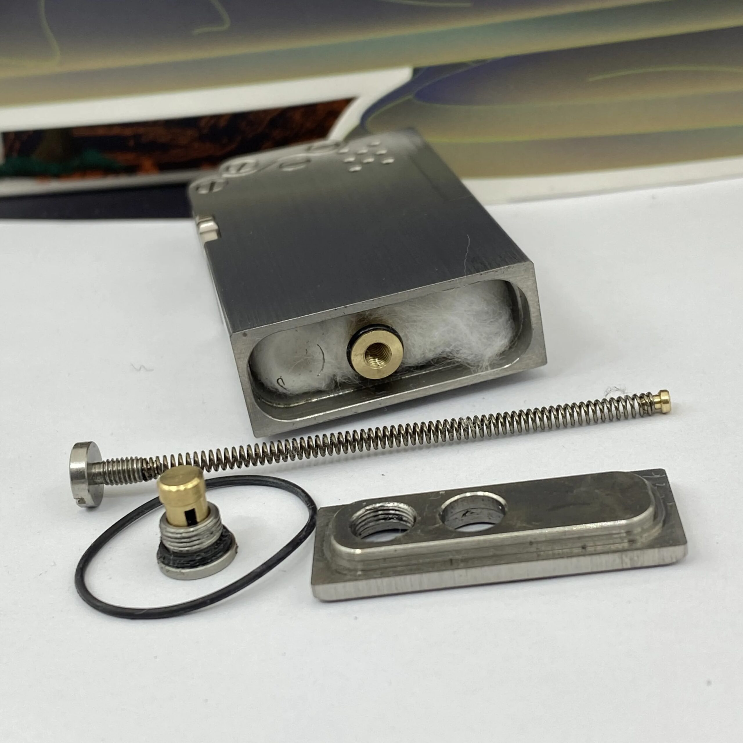 Briquet à kérosène automatique manuel en alliage de titane, langue de dragon, 1 bouton, ville, machines militaires – Image 5