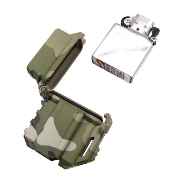 Dullighter-Mallette de rangement pour briquet Zippo intérieur, conteneur précieux, outil de survie de camping en plein air W1 – Image 6