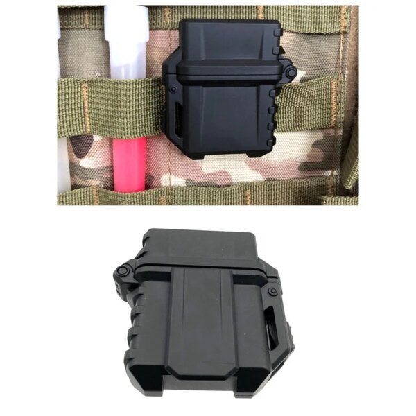 Dullighter-Mallette de rangement pour briquet Zippo intérieur, conteneur précieux, outil de survie de camping en plein air W1 – Image 4