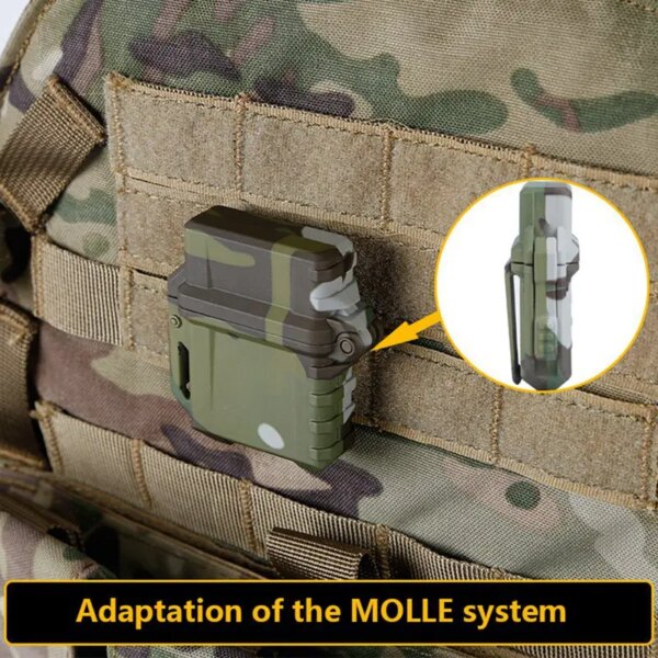 Dullighter-Mallette de rangement pour briquet Zippo intérieur, conteneur précieux, outil de survie de camping en plein air W1
