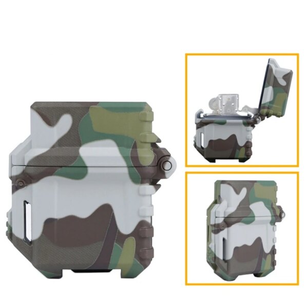 Dullighter-Mallette de rangement pour briquet Zippo intérieur, conteneur précieux, outil de survie de camping en plein air W1 – Image 2