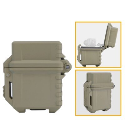 19490-9ba506.jpg Dullighter-Mallette de rangement pour briquet Zippo intérieur, conteneur précieux, outil de survie de camping en plein air W1