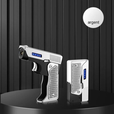 Briquet odorà jet pliable aste par USB pour homme, briquet à double arc, gaz butane, flamme à jet chargée hjfox, 2023 nouveau