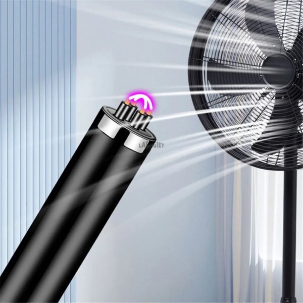 Briquet électronique USB long, coupe-vent, cuisinière à gaz, bougie, barbecue, cuisson en plein air, portable, allumage par impulsion, touriste de cuisine, périphérie