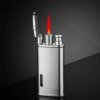 Briquet Turbo Jet en métal caralisé, torche butane compacte, Laguna, gaz kérosène, coupe-vent, or 1300 C, cadeau pour fumeur