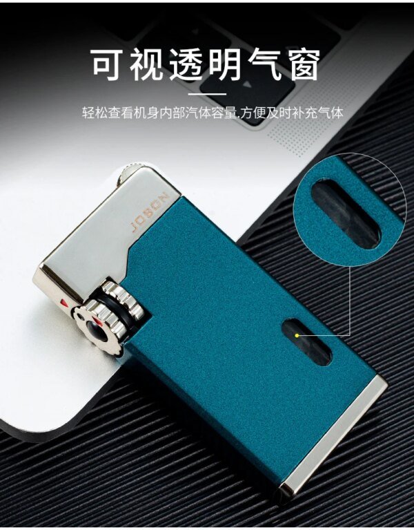19588-c5aee9.jpg BON Chain-Briquet à gaz butane en métal coupe-vent pour homme, 2 torches, flamme bleue, turbo, jet haute pression, subventionnement, allume-cigare, cadeau extérieur