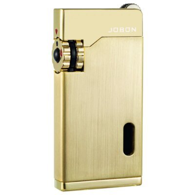 BON Chain-Briquet à gaz butane en métal coupe-vent pour homme, 2 torches, flamme bleue, turbo, jet haute pression, subventionnement, allume-cigare, cadeau extérieur