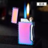 Briquet à gaz butane aste pour touristes, flamme bleue et flamme nue, jet en métal