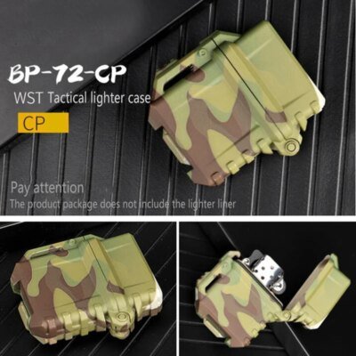 Dulbriquet portable étanche, mallette de rangement, boîte à briquet portable, conteneur, support d'évaluation, couverture pour Zippo, intérieur, précieux, extérieur