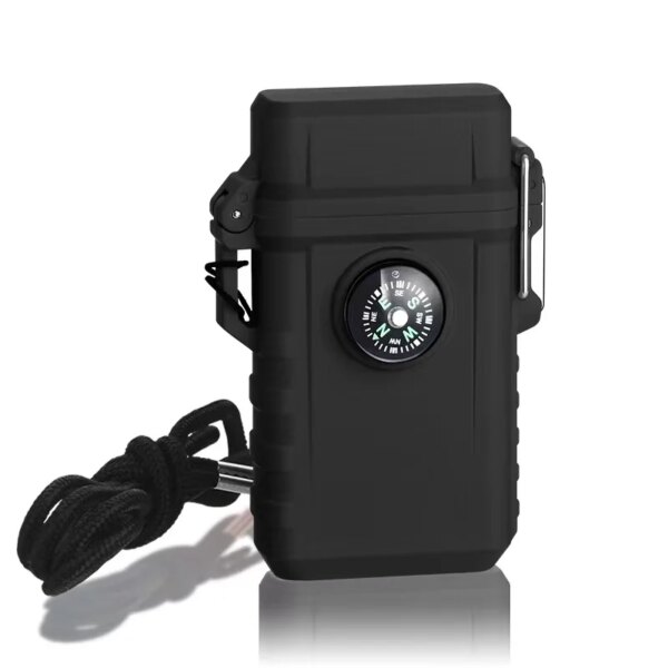 Briquet à jet de flamme bleue portable étanche avec lanière, allume-cigare turbo au butane, gadgets de pataugeoire de camping pour hommes, extérieur – Image 6