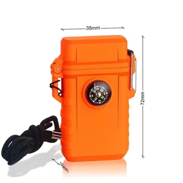 Briquet à jet de flamme bleue portable étanche avec lanière, allume-cigare turbo au butane, gadgets de pataugeoire de camping pour hommes, extérieur – Image 3