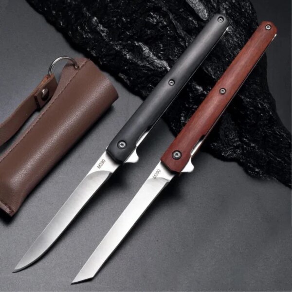 Couteau de poche portable multi-fonctionnel, couteau pliant, ouverture en quelques secondes, haute dureté, ménage, coupe de fruits, couteau de poche pointu – Image 2