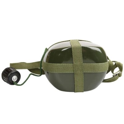 Bouteille militaire en aluminium de grande capacité, pratique, bouteille d'eau de survie, bouilloire de cantine pour Camping en plein air voyage randonnée poisson