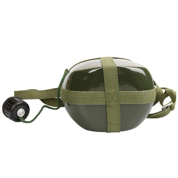 Bouteille militaire en aluminium de grande capacité, pratique, bouteille d'eau de survie, bouilloire de cantine pour Camping en plein air voyage randonnée poisson