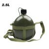 Bouteille militaire en aluminium de grande capacité, pratique, bouteille d'eau de survie, bouilloire de cantine pour Camping en plein air voyage randonnée poisson