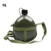 Bouteille militaire en aluminium de grande capacité, pratique, bouteille d'eau de survie, bouilloire de cantine pour Camping en plein air voyage randonnée poisson