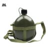 Bouteille militaire en aluminium de grande capacité, pratique, bouteille d'eau de survie, bouilloire de cantine pour Camping en plein air voyage randonnée poisson