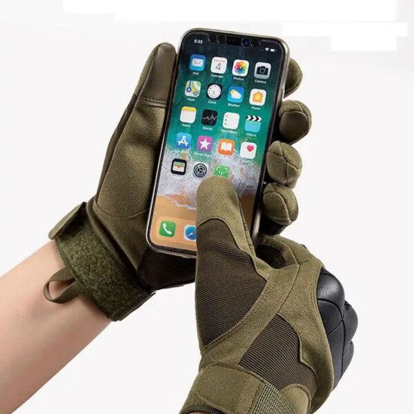 Gants tactiques militaires de tir, Design tactile, sport, protection – Image 2