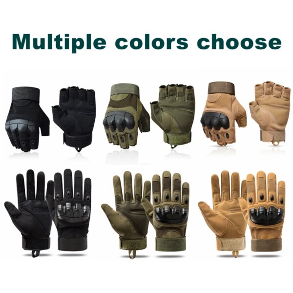 Gants tactiques militaires de tir, Design tactile, sport, protection – Image 6