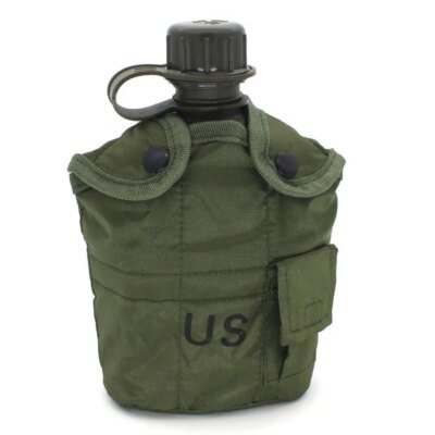 19880-353374.jpg Bouteille d'Eau Militaire de l'Armée, Tasse de Cantine Portable pour l'Extérieur, le Camping, la Randonnée, 1L