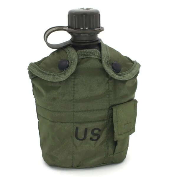Bouteille d'Eau Militaire de l'Armée, Tasse de Cantine Portable pour l'Extérieur, le Camping, la Randonnée, 1L – Image 5