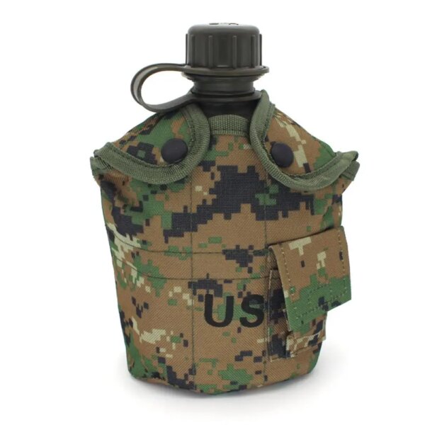 Bouteille d'Eau Militaire de l'Armée, Tasse de Cantine Portable pour l'Extérieur, le Camping, la Randonnée, 1L – Image 6