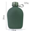 CamSolomon-Bouteille d'eau militaire portable avec sangle initiée, bouilloire de pique-nique, fiole de camping en aluminium, sports de plein air, cantine, pot, 1L