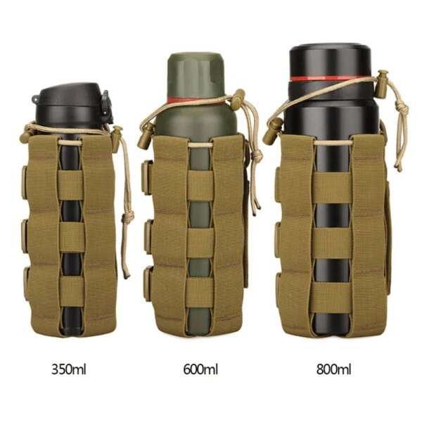 Molle – sac tactique amélioré pour bouteille d'eau, pochette militaire de voyage, randonnée à cordon de serrage, porte-bouteille d'eau, bouilloire, sac de transport – Image 2