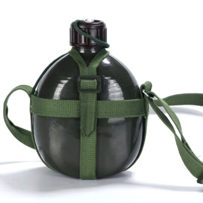 20009-92514e.jpg Bouteille d'eau en aluminium de 1,5 l, gourde de l'armée, pour les voyages en plein air, le camping, le cyclisme, la cantine, nouveauté