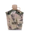 20037-c47367.jpg Bouteille d'eau de cantine militaire avec couvercle, bouilloire de survie, camping, randonnée, sac à dos, extérieur, 1L