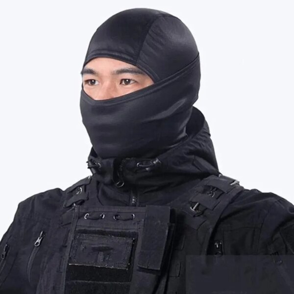 Cagoule militaire coupe-vent pour vélo, masque facial complet, chasse en plein air, randonnée, tête de l'armée, bouclier chaud, écharpe de ski, cyclisme – Image 2