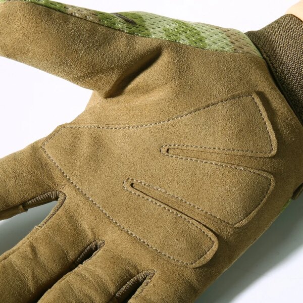 Gants tactiques Multicam antidérapants, vélo militaire, Airsoft, moto, tir Paintball, équipement de travail, camouflage, longue mitaine doigt complet pour hommes et femmes ete – Image 5