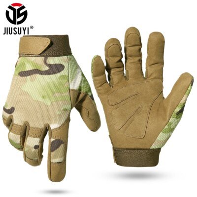 2007-cd7b81.jpg Gants tactiques Multicam antidérapants, vélo militaire, Airsoft, moto, tir Paintball, équipement de travail, camouflage, longue mitaine doigt complet pour hommes et femmes ete