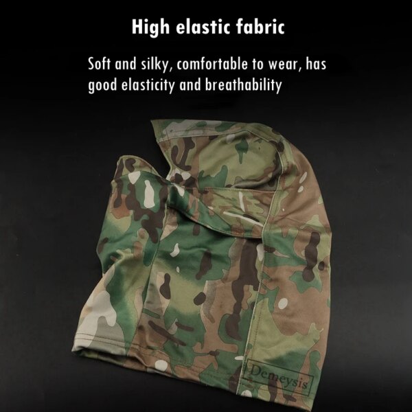 Dulmask-Cagoule d'extérieur en silicone demi-visage coupe-vent, équipement de sauna, chasse Airsoft, CS, jeu, casquette solaire