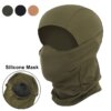 20123-931708.jpg Dulmask-Cagoule d'extérieur en silicone demi-visage coupe-vent, équipement de sauna, chasse Airsoft, CS, jeu, casquette solaire