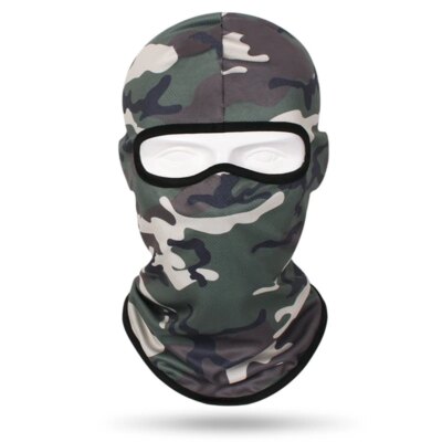 Cagoule de Camouflage pour Ski, écharpe complète pour le visage, cyclisme, bouclier facial, chauffe-tête, casquette tactique Airsoft, doublure de casque, hiver
