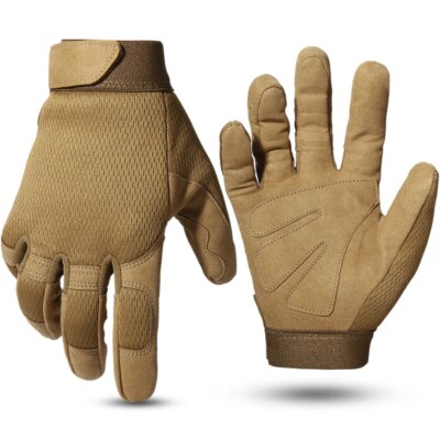 Gants tactiques Multicam antidérapants, vélo militaire, Airsoft, moto, tir Paintball, équipement de travail, camouflage, longue mitaine doigt complet pour hommes et femmes ete