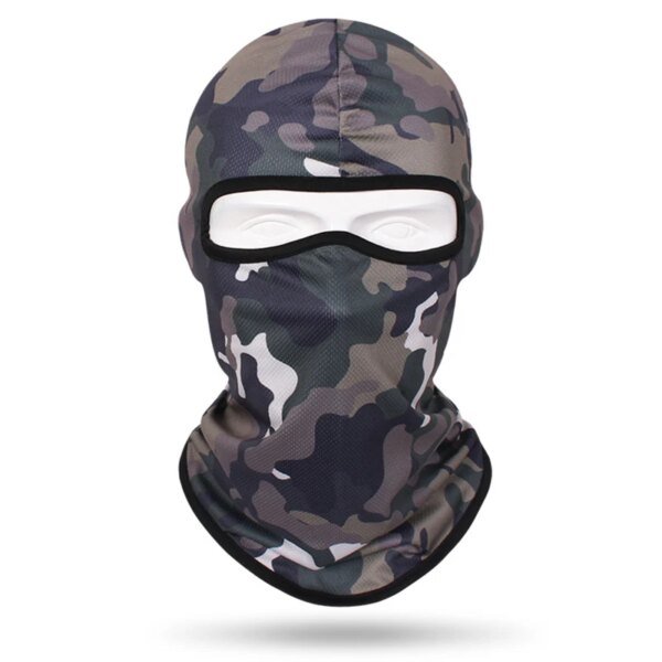 Cagoule de Camouflage pour Ski, écharpe complète pour le visage, cyclisme, bouclier facial, chauffe-tête, casquette tactique Airsoft, doublure de casque, hiver