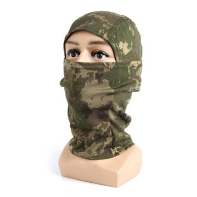 Cagoule de Camouflage tactique militaire pour hommes, masque facial complet, Protection Airsoft tactique de l'armée, écharpe de Snowboard
